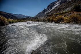 Buscan a mujer desaparecida tras caer al Río Yeso en el Cajón del Maipo