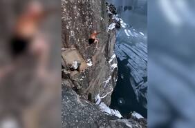 Hombre establece un nuevo récord al saltar desde una altura de 40,5 metros en Noruega