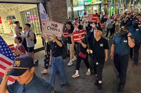 Protestas anti-China que marcan antesala de cumbre de la APEC en Corea del Sur
