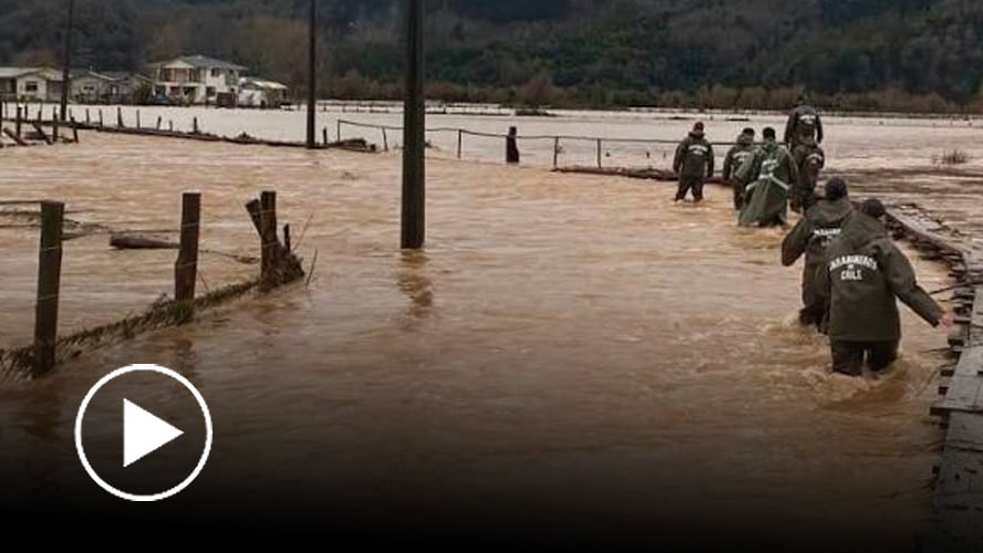 Impresionante desborde de ríos y esteros en la zona centro-norte