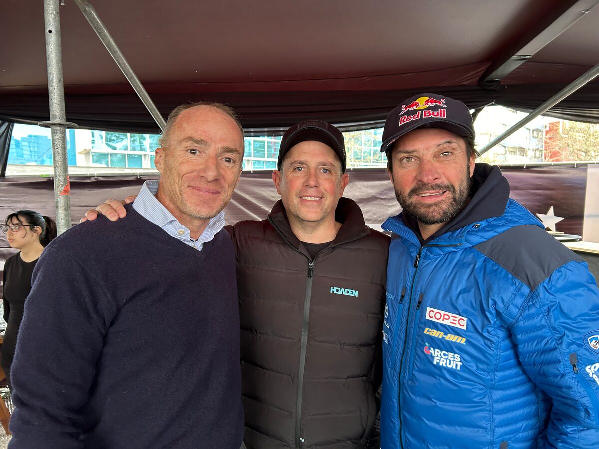 Sebastián Keitel, senador; Juan Carlos Prieto, y Francisco “Chaleco” López.