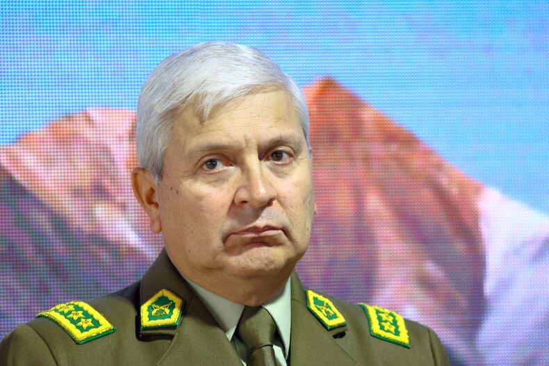 El general director de Carabineros, Ricardo Yáñez.