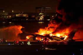 Airbus A350: cómo escaparon los pasajeros del avión incendiado en aeropuerto de Japón
