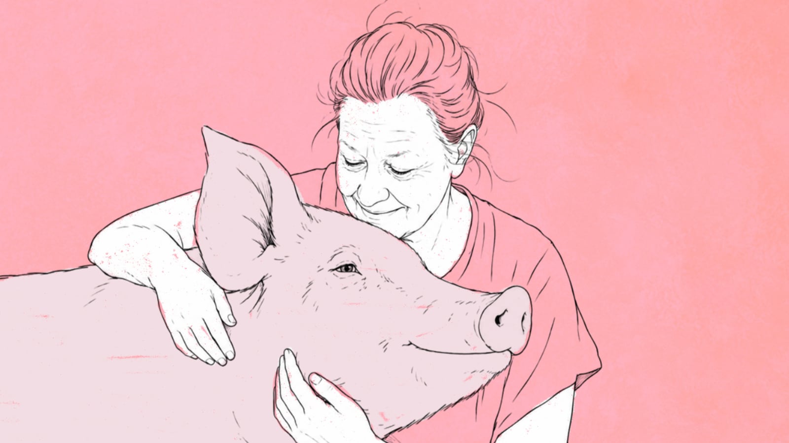 Veganismo y personas mayores: la chanchita que cambió mi vida a los 63