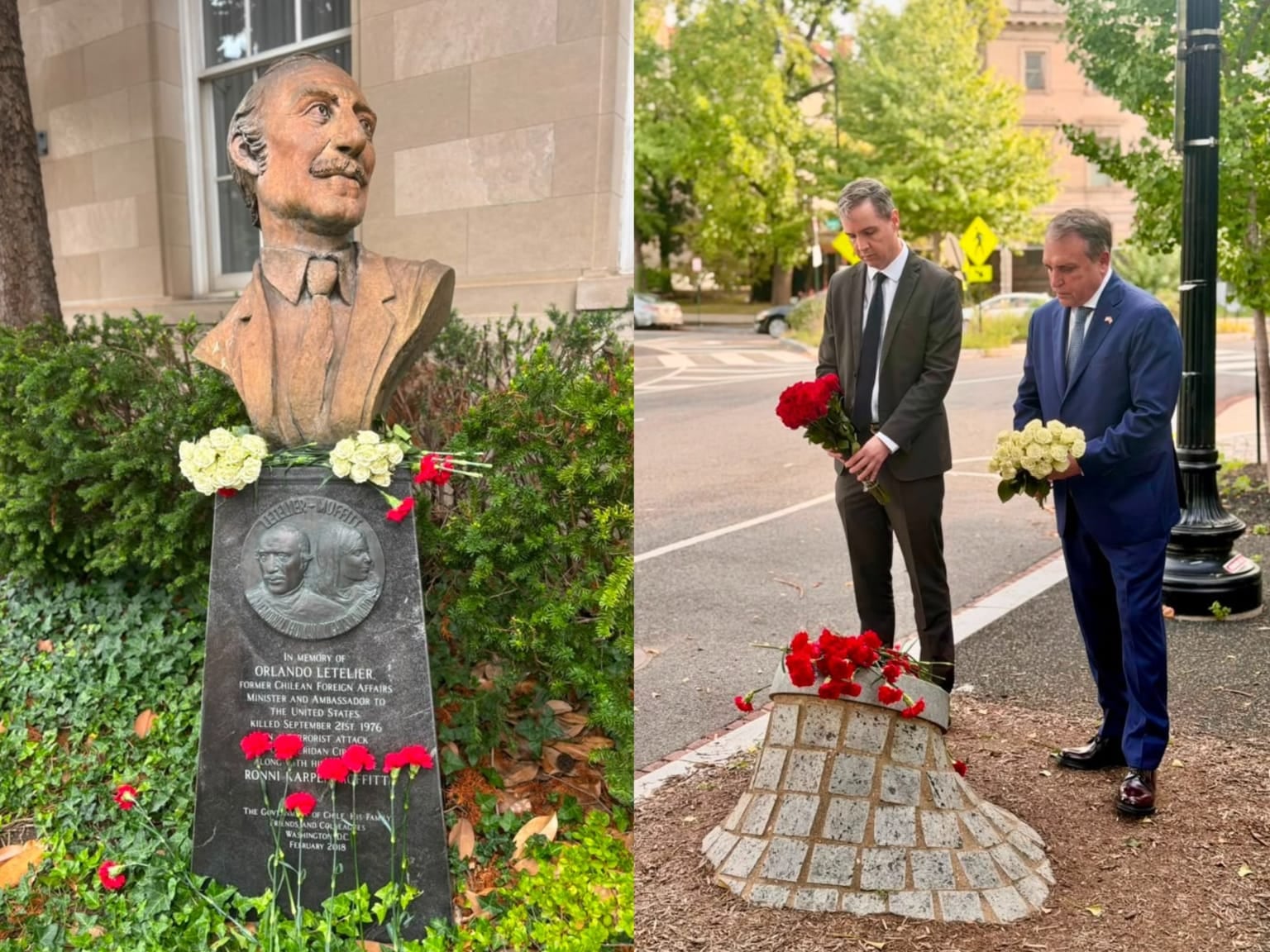 Cancillería conmemora en Washington 50 años del atentado contra el exministro Orlando Letelier y Ronni Moffitt