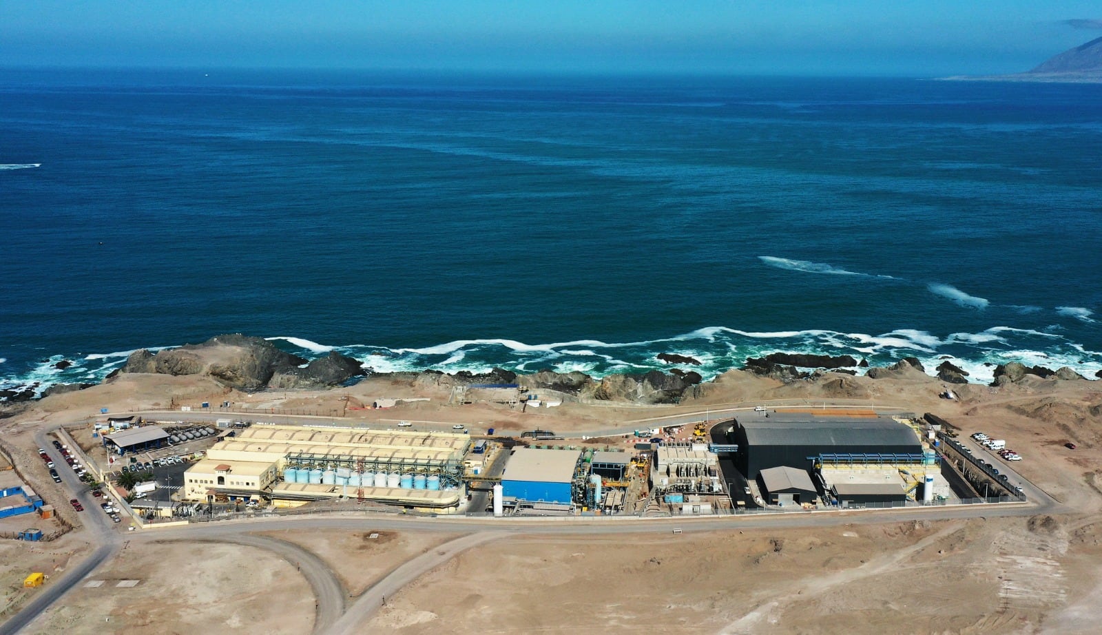 Agua de mar en la minería.