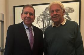 Excandidato presidencial venezolano se reúne con Felipe González y Mariano Rajoy