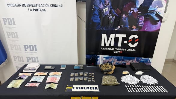 PDI detiene a tres personas tras allanar viviendas blindadas usadas para venta de droga en La Pintana