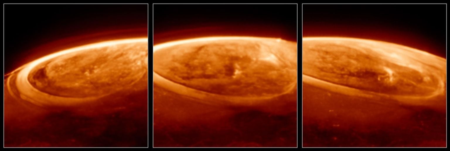 Telescopio Webb de la NASA revela nuevos detalles de las auroras de Júpiter. Imagen: NASA