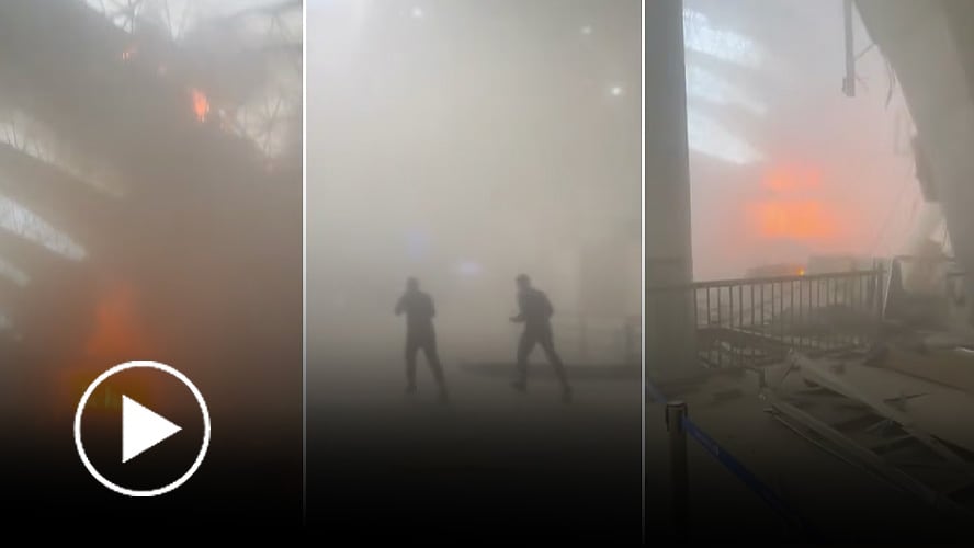 Así fue el ataque de Irán al aeropuerto Internacional de Kuwait
