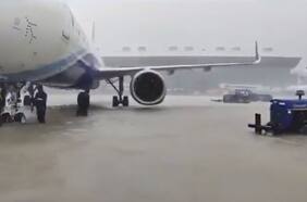 Lluvias monzónicas: el segundo aeropuerto más grande de la India quedó bajo el agua