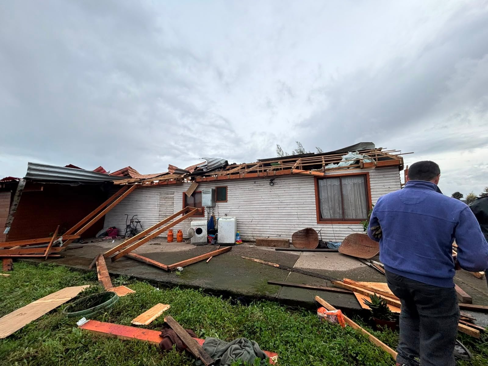 En julio se registró un tornado en Chillán.