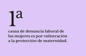 Denuncias laborales por vulneración a la maternidad