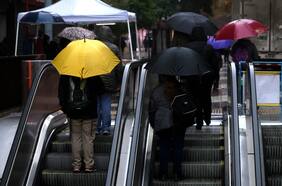 Minuto a minuto: lluvia en la Región Metropolitana