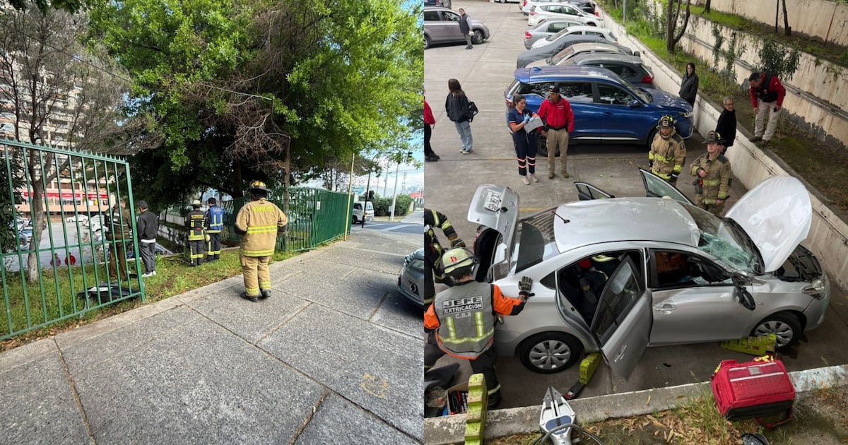 Accidente vehicular en Las Condes deja a una persona lesionada