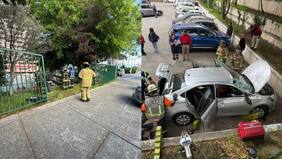 Accidente vehicular en Las Condes deja a una persona lesionada