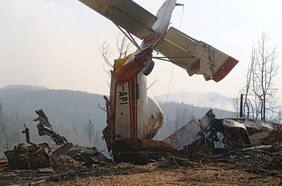 Aeronave de Conaf capotó en Hualqui: piloto fue rescatado y está siendo atendido en centro de salud