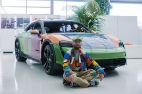 Nuevo Art Car del Porsche Taycan está inspirado en una zapatilla