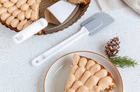 Tarta de manzana y frosting especiado