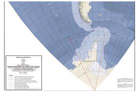 Cancillería argentina se queja ante embajada chilena por mapa de la Armada