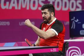 Luis Flores obtuvo su primer triunfo en el Tenis de Mesa Paralímpico
