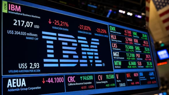 ¿Qué pasó con IBM? Acciones sufrieron la mayor caída de su historia