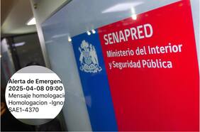 Senapred y Subtel ofician a empresas de telefonía por prueba errónea de alerta SAE