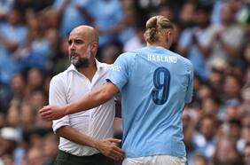 El provocador gesto de Erling Haaland al ser sustituido en la derrota del Manchester City