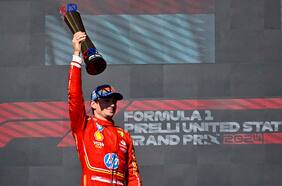 Fórmula Uno: Charles Leclerc deja atrás a Red Bull y McLaren con dominante triunfo en el Gran Premio de Austin