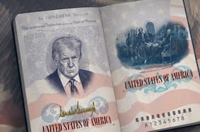 Cómo se ve el retrato de Donald Trump en los nuevos pasaportes de Estados Unidos