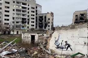 Así fue el paso de Banksy por Ucrania