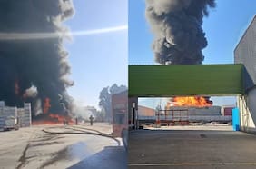 Incendio en empresa frutícola de Paine obliga a evacuar una escuela y un cesfam
