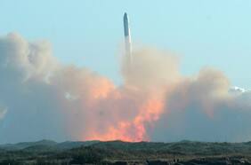 Parte de nave Starship de SpaceX se desintegra al reingresar a la atmósfera en nuevo vuelo de prueba