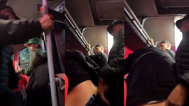 Pasajero baja a patadas a sujeto acusado de acosar a estudiante en bus en Lota