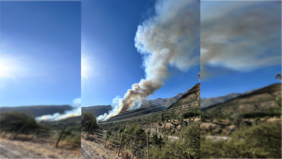 Declaran alerta roja en San José de Maipo por incendio forestal en ladera de cerro