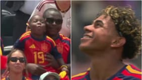 El divertido festejo de Keyne, hermano menor de Lamine Yamal, luego de la clasificación de España semis del Mundial