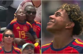 El divertido festejo de Keyne, hermano menor de Lamine Yamal, luego de la clasificación de España semis del Mundial