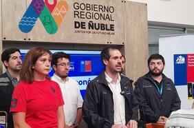 Grau visita región del Ñuble para coordinar apoyos a mipymes afectadas por los incendios