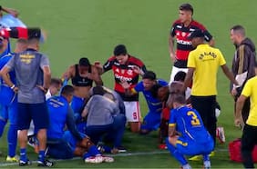 Trágica escena en el Maracaná: jugador se desvanece y convulsiona en la goleada de Flamengo por Campeonato Carioca