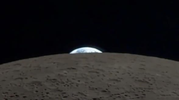 Revelan el inédito video de la “puesta de la Tierra”, captado desde la Luna por un astronauta de Artemis II