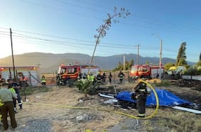 Muere piloto de avioneta que capotó en Putaendo: caída provocó incendio en parcela