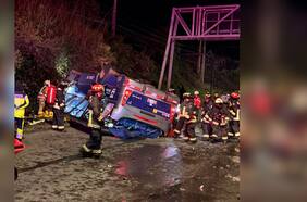 Accidente en Chiguayante deja al menos un fallecido y una veintena de heridos