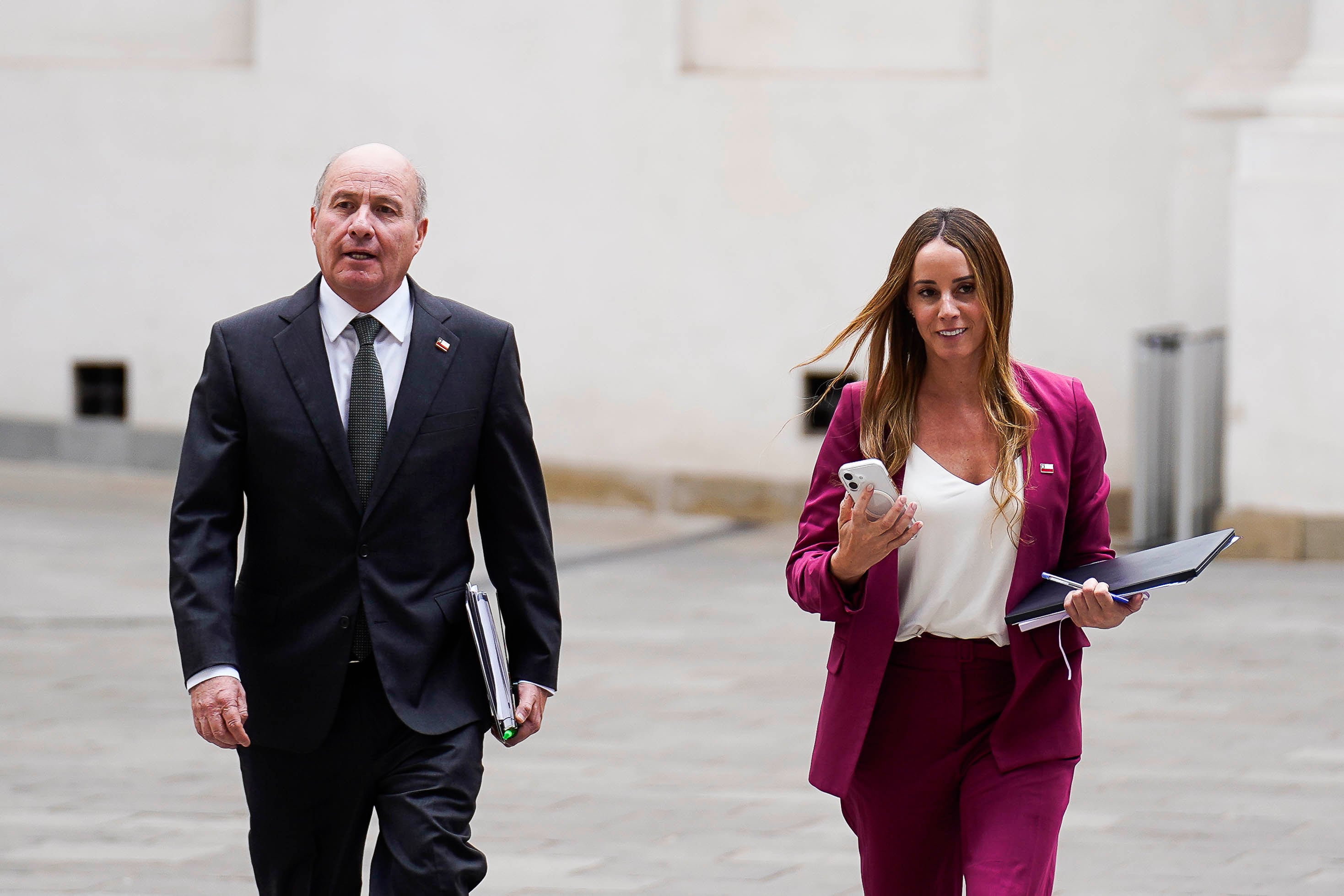 16/03/2026 - MINISTRO DE HACIENDA, JORGE QUIROZ Y MARA SEDINI, VOCERA DE GOBIERNO. Foto: Mario Tellez