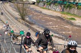 Ciclovía del río Mapocho registra 17 mil visitas a una semana de su debut