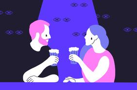 El amor terminó en un bar