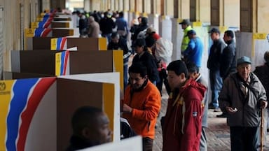 La primera vuelta en Colombia