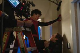 Vean el momento en que Willem Dafoe asustó a Tom Holland en este video del rodaje de Spider-Man: No Way Home