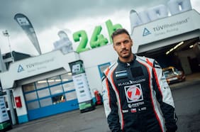 Su auto acabó chocado e incendiado: la difícil previa de Benjamín Hites en las 24 horas de Nürburgring