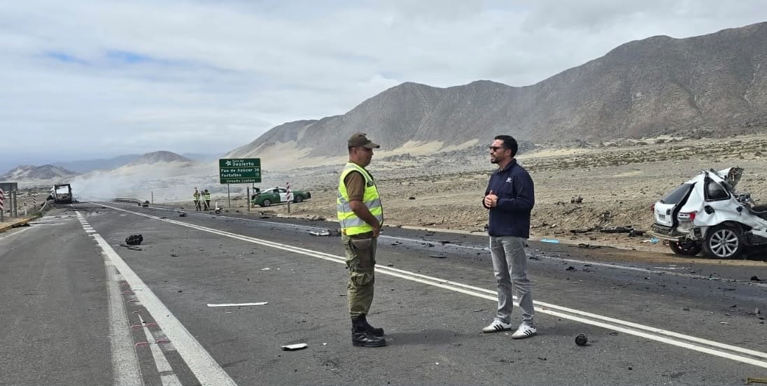 Accidente en Ruta 5 Norte en Chañaral deja un fallecido y obliga a cortar el tránsito