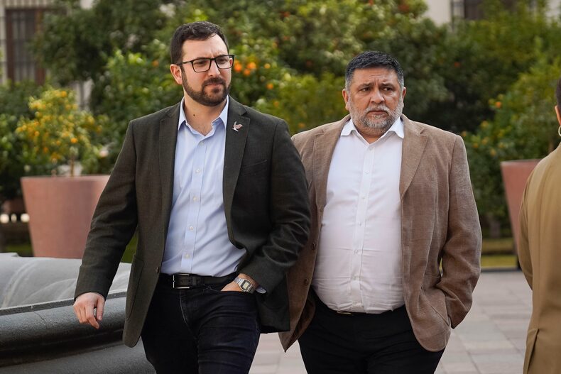 MIGUEL CRISPI JUNTO A CARLOS DURAN